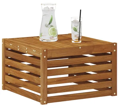 Produktbild von "im Diskont"Tisch für Outdoor Massivholz Akazie Natur 59 x 59 x 37 cm - Gartensofas DEMöbel99075
