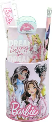 Image de Ultiluxe Set de Papeterie Barbie - Matériel Scolaire - Fournitures pour Enfants - Activités Créatives - Fournitures Scolaires - Taille L - Rose