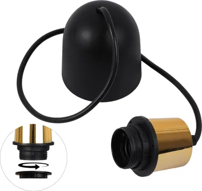 Produktbild von Ei-Seil 60 Schwarz Tasse 50 Gold