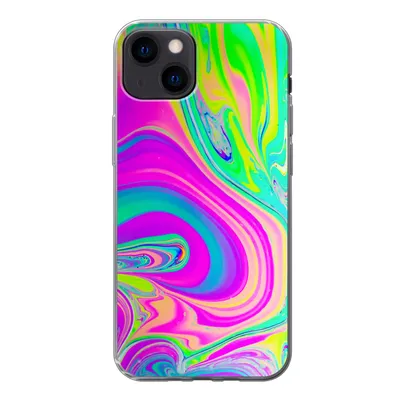 Produktbild von MuchoWow® Handyhülle Schutzhülle Hülle für iPhone 13 Formen - Farbe - Kunst - Psychedelisch Silikon Softcase Handy Hülle - Karteninhaber