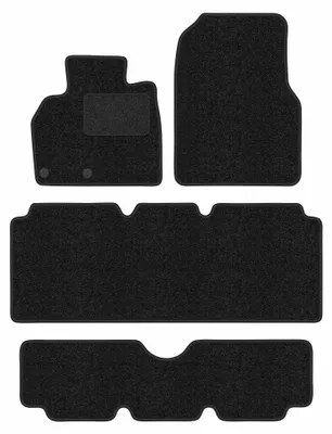 Produktbild von Velours-Fußmatten für Renault Espace IV 2002-2012 (7-Sitzer) – 4-tlg, Anthrazit, passgenau – Wielganizator ANTHRA