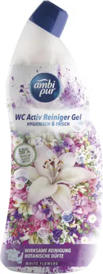 Obrázek produktu pro Ambi Pur WC Activ čisticí gel White Flowers balení 750 ml