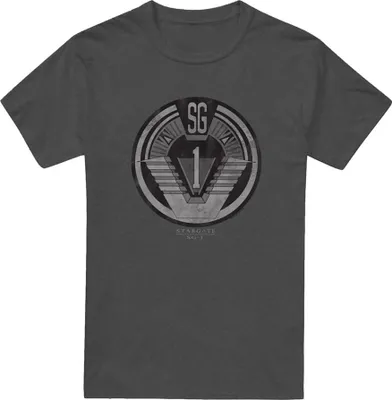 Image de Stargate SG-1 - T-shirt unie pour homme/femme, insigne TV21554 (XXL) (Charbon de bois)