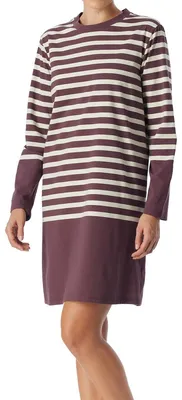 Produktbild von Schiesser Damen Nachthemd langarm, 90cm kakaobraun