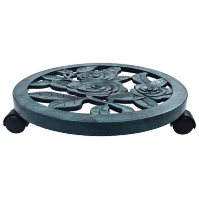 Immagine prodotto di Carrelli Portavasi 6 pz Verdi 38 cm in Plastica