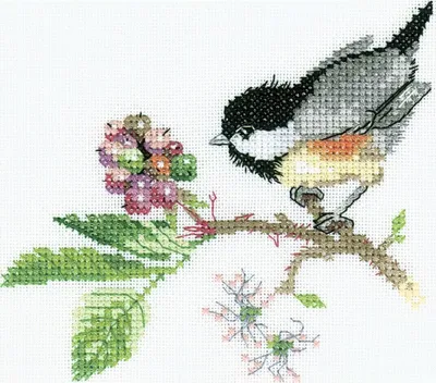 Produktbild von Heritage Kreuzstich Set Aida "Kükenbeere (A)", Zählmuster, VPCB568-A, 12,5x12,5cm