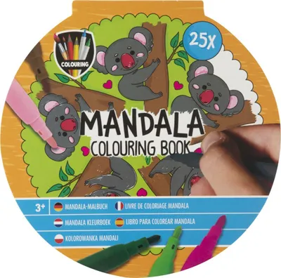 Obrázok produktu pre Kniha omaľovánok Mandala 25 listov 15x15 cm
