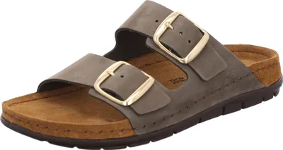 Produktbild von Rohde Damen Pantolette aus Leder mit Schnallen und Memoryfußbett Rodigo-D 5865, Größe:42 EU, Farbe:Grün