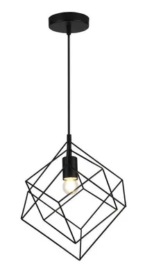 Produktbild von GTV - Pendelleuchte  Deckenleuchte ROSA, 3437,AC220-240V,50/60Hz,1*E27, IP20,33CMX33CM,einzeln,schwarz