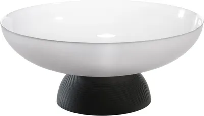 Produktbild von Deko-Schale - Ø 29,5 cm - Schwarz - Weiß - Glas