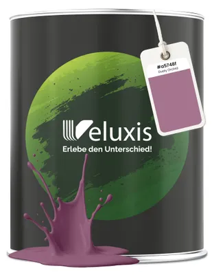 Produktbild von Wandfarbe Lila Rosa Matt Innenfarbe – Deckkraft Klasse 1, VOC-frei, Ohne Grundierung, Tropfarm – Wohnzimmer & Schlafzimmer – 2,5L – Veluxis (Dusty Orchid)