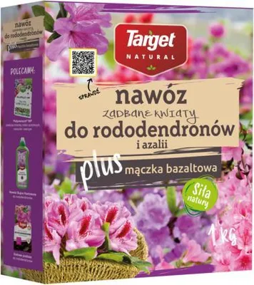 Zdjęcie produktu dla Nawóz Zadbane Kwiaty do rododendronów i azalii z mączką bazaltową TARGET 1kg
