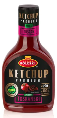 Productafbeelding van Roleski ketchup, milde Toscaanse stijl, gedroogde tomaten, veganistisch, 465 g