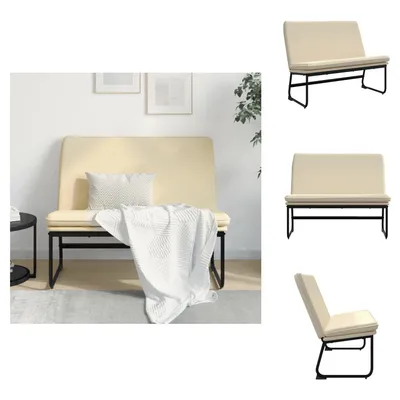 Obrázek produktu pro vidaXL Lavice krémová 100x75x76 cm látka - Lavice