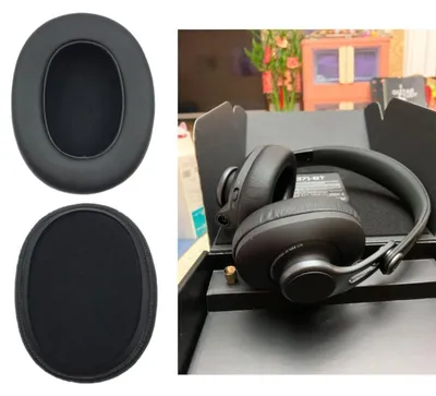 Schwarze Kunstleder-Ohrpolster für AKG K361 und K371