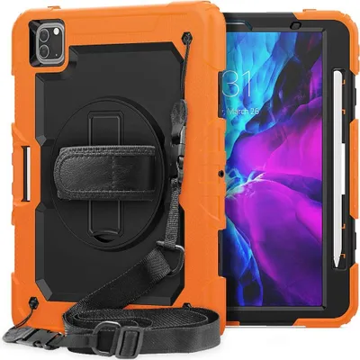 Immagine prodotto di Custodia per iPad Air 5/Air 4/Pro 11 con supporto e tracolla Arancione