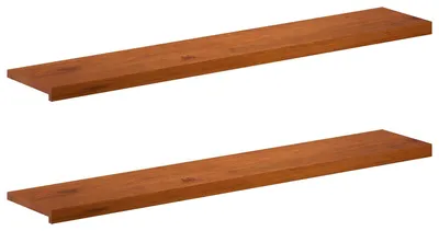 Productafbeelding van Vensterbanken, 2 stuks, bruin, 160 x 25 x 2 cm, massief eikenhout