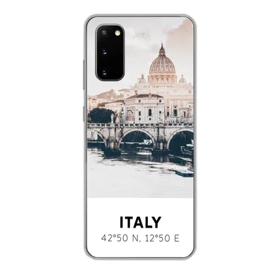 Produktbild von MuchoWow® Handyhülle Schutzhülle Hülle für Samsung Galaxy S20 Italien - Brücke - Fluss Silikon Softcase Handy Hülle - Bild