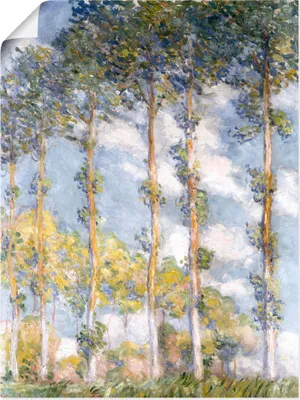 Produktbild von ARTland Poster Pappeln. 1881 Größe: 60x80 cm