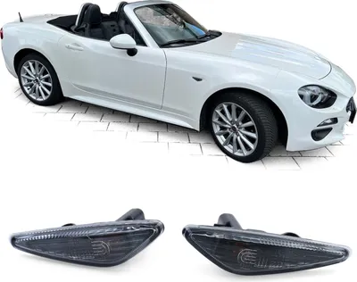 Produktbild von Seitenblinker Schwarz Smoke für Fiat 124 Spider 16-20