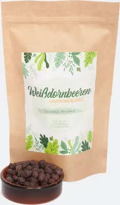 Produktbild von Igart Weißdornbeeren 500g ganz Weißdorn früchtetee, getrocknete Weißdornbeeren, 1A Qualität