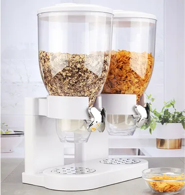 Produktbild von HI Duo Getreidespender Weiß 2 x 3,5 L