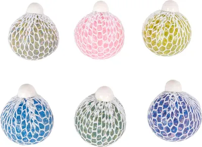 Produktbild von Quetschball Confetti 7cm 6fach sortiert, Van Manen