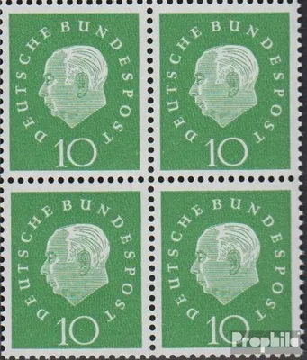 Produktbild von Briefmarken BRD (BR.Deutschland) 1959 Mi 303Vbl Viererblock gestempelt Heuss