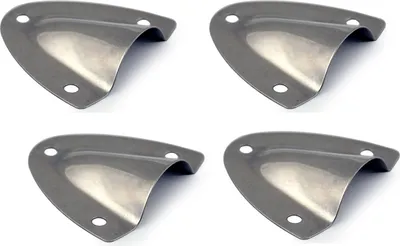 Produktbild von 4 Stück Lüftungsblech gewölbt 41 x 44 x 12 mm Edelstahl
