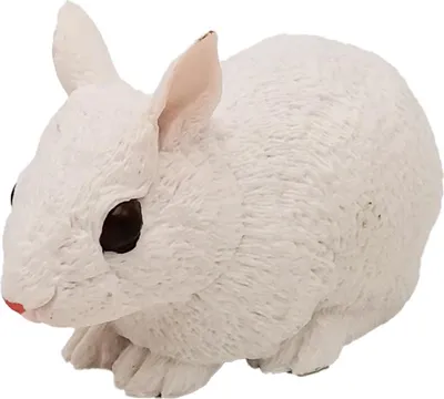 Image de D - Figurine Lapin blanc 10 cm