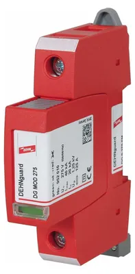 Produktbild von DEHN 952090 DG S 275 FMÜberspannungsschutz-AbleiterÜberspannungsschutz für: Verteilerschrank 40 kA 1 St.