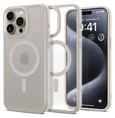 Produktbild von Spigen Ultra Hybrid (MagFit), Cover, Apple, iPhone 15 Pro, 15,5 cm (6.1"), Titan