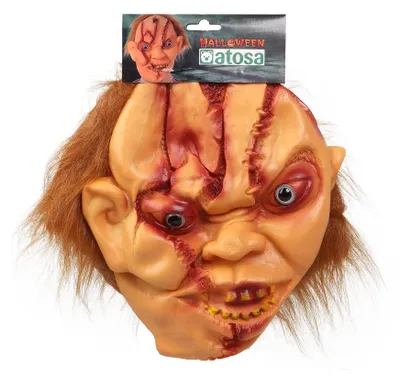 Image de Atosa Halloween-vinylmaske Orange Orange Taille unique