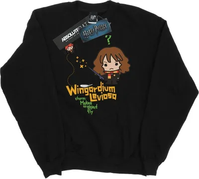 Zdjęcie produktu dla Bluza męska Harry Potter – „Hermiona Granger Wingardium Leviosa Junior” BI27356 (XL) (czarna)