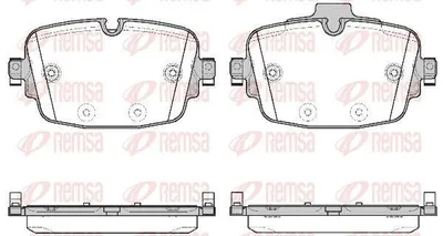 Produktbild von REMSA Bremsbeläge Satz Hinten Bremsklötze für AUDI A6 Avant (4A5, C8) 1739.00