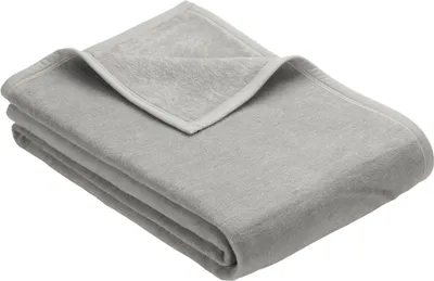 Produktbild von IBENA Plaid uni PORTO BL 100x150 cm grau