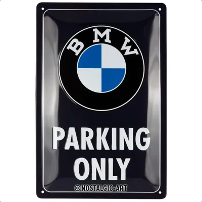 Produktbild von Nostalgic-Art - Blechschild 20 x 30cm - BMW – Parking Only Classic Blue