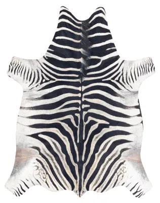 Zdjęcie produktu dla Dywan Sztuczna Skóra Bydlęca, Zebra G5128-1 Biało-czarna skórka wielokolorowy 155x195 cm