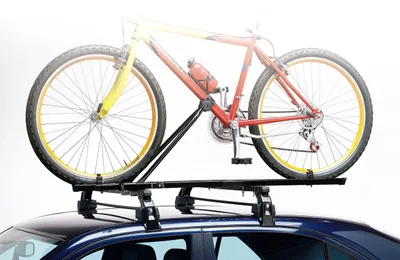 Produktbild von Fahrradträger mit Standardbefestigung, für 2 Fahrräder, Autodach, Fahrradtransport