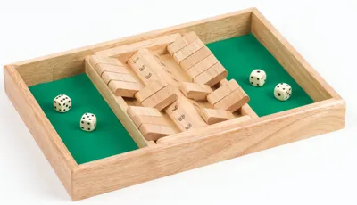 Produktbild von Longfield Shut The Box Doppelspiel - 34 x 34 x 4 cm