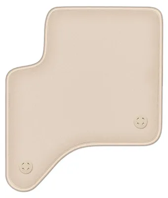 Produktbild von DURBAN Beige Velours-Fahrerfußmatte für Fiat 600 Hybrid (2024-)