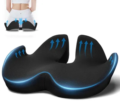 Obrázek produktu pro Ergonomická sedací podložka z paměťové pěny – pohodlná pro kancelář i cestování