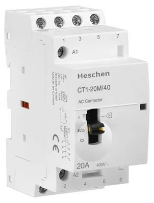 Schutzschalter 20A 4-polig 4NO 220V AC DIN-Schiene mit Handbedienschalter