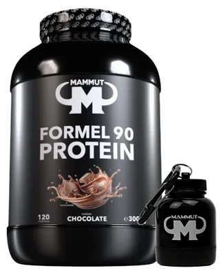 Produktbild von Mammut Nutrition - Formel 90 Protein 3000 g Dose - 120 Portionen Eiweiß + GRATIS Powderbank, Geschmack: Chocolate