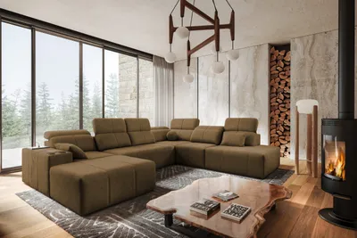 Produktbild von Kaiser Möbel Ecksofa multifunktional Mindy X, Stoff Quelle Braun Links