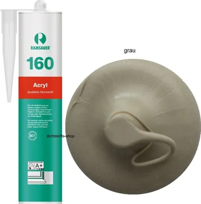 Produktbild von Ramsauer 160 Acryl 1K Acryl Dichtstoff 310ml Kartusche grau