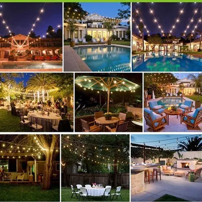 Immagine prodotto di Catena luminosa LED intelligente per esterni, con connessione Wi-Fi e controllo tramite app – Illuminazione per giardino e terrazza