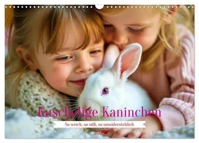 Produktbild von Kuschelige Kaninchen (Wandkalender 2027 DIN A3 quer), CALVENDO Monatskalender