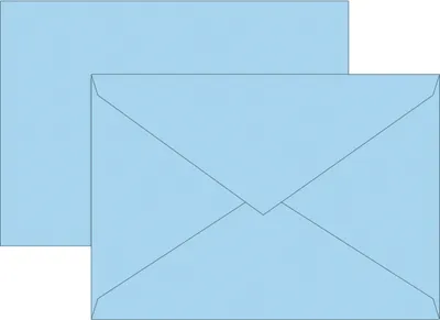 Produktbild von Briefumschläge C5 Nassklebung 80g/qm hellblau VE=5x10 Stück