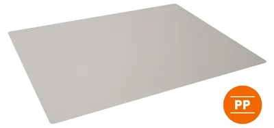 Image de DURABLE Sous-main 650x500 mm avec rainures PP opaque, Gris, 713310